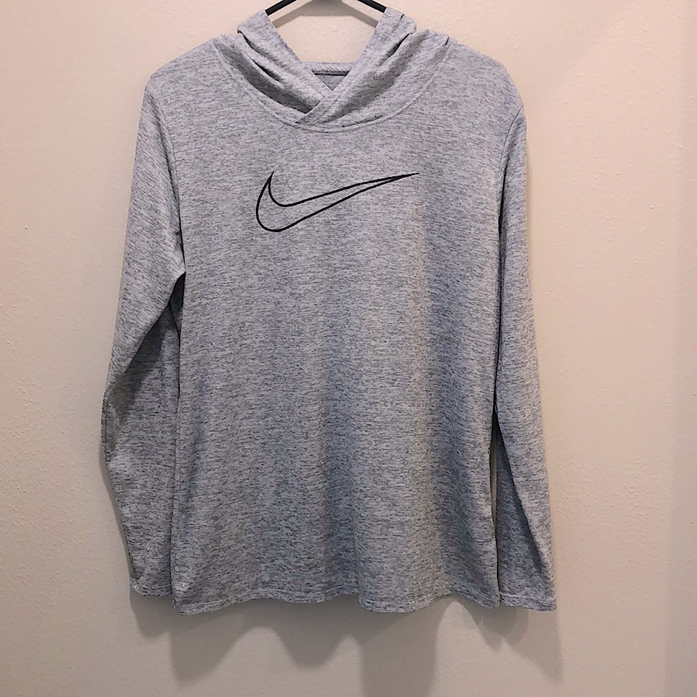 Nike dri-fit gray hoodie